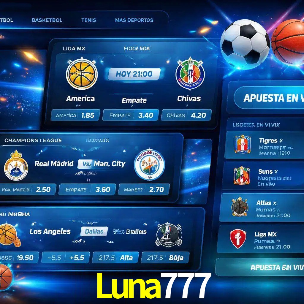 Mercados de apuestas deportivas Luna777 para jugadores en México