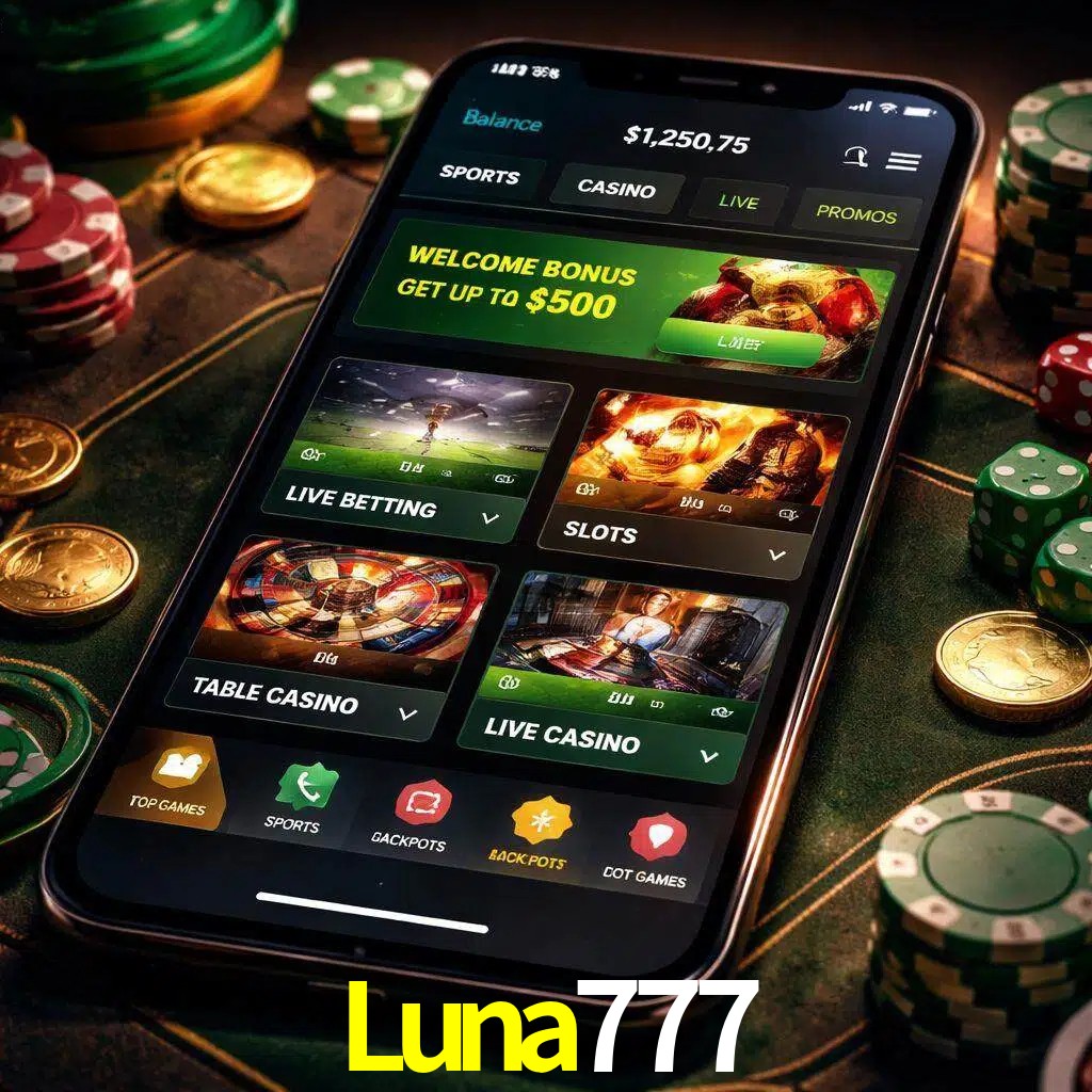 Diseño de juegos móviles Luna777 para usuarios en México
